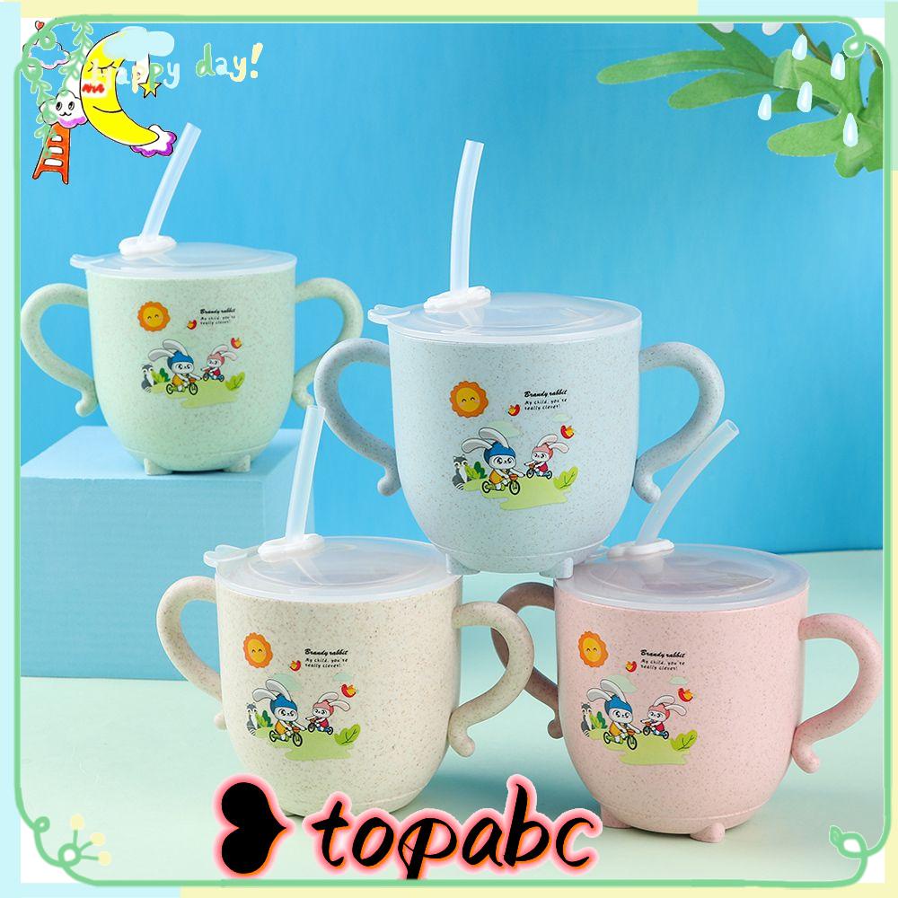TOP Straw Cup Portable Leak Proof Baby Balita Botol Minum Anak