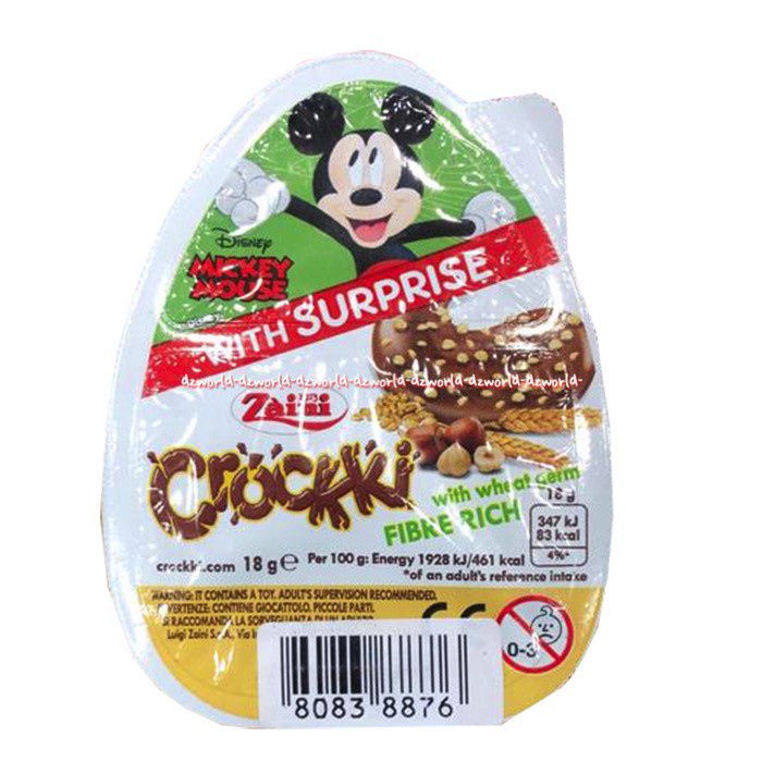 Zaini Crockki With Surprise Frozen Miceky Mini Mouse Cokelat Dengan Mainan 18gr