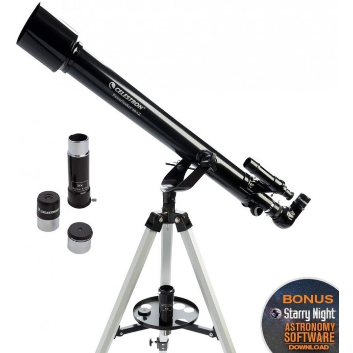 53 CELESTRON PowerSeeker 60AZ - Teleskop Bintang dengan Tripod