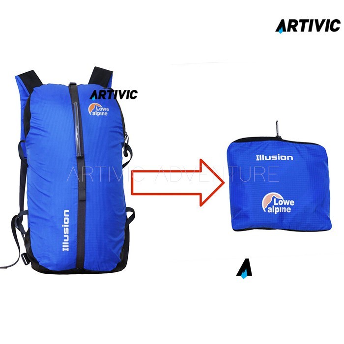 Tas Ransel Lipat Daypack Lowe Alpine Illusion 16L biru