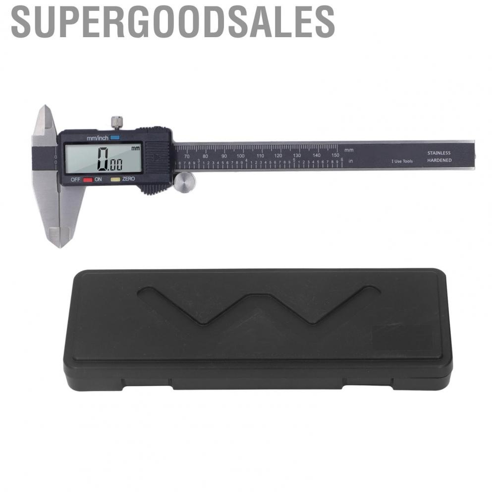 Supergoodsales Vernier Caliper  Stainless Steel Easy Operation 0‑150mm Digital for Measuring