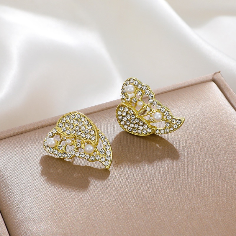 2023anting Kupu-Kupu Modis Untuk Gadis Temperamen High-end Anting Mutiara Anting Hias Kupu-Kupu