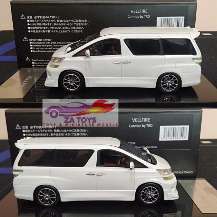 IGS79 Diecast Toyota Alphard Vellfire TRD Sportivo White by Wits Skala 43