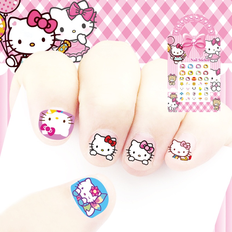 STIKER KUKU 3D SANRIO STICKER KUKU ANAK  CINNAMOROLL KUROM MELODY HELLOKITTTY UNICORN