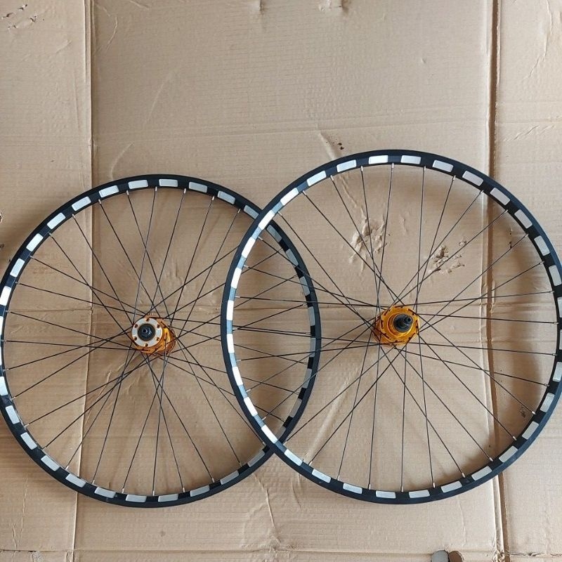 Velg sepeda 27,5 inc gunung alluminium pacific 32hole depan belakang