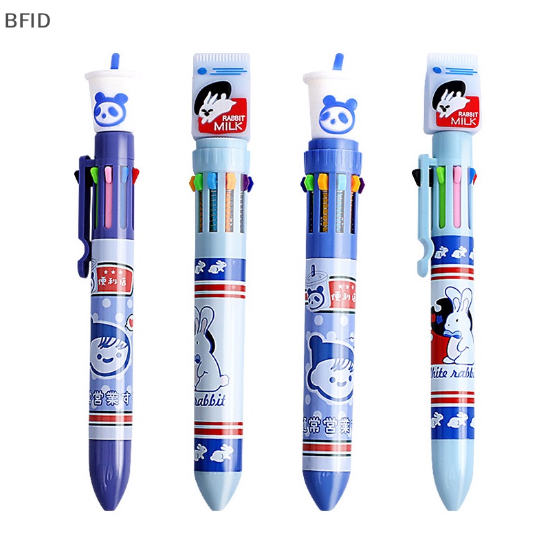 [BFID] 8/10warna Kartun Astronot Kelinci Mekanik Bolpoin Warna-Warni Bolpen Warna-Warni Isi Ulang Lucu Sekolah Kantor Wrig Perlengkapan Alat Tulis Hadiah [ID]