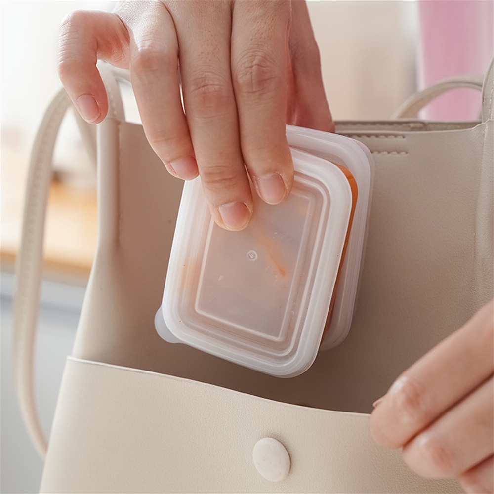 ღ Kotak Pemelihara Segar Kotak Tertutup Mini Kotak Makanan Tambahan Bayi Food Grade Jam Sub-Kemasan Kotak Sayuran Buah Penyelenggara Pemelihara Segar