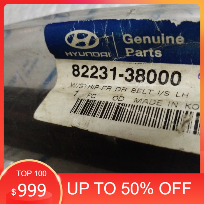 82231 38000 weatherstrip hyundai sonata ef in fr lh