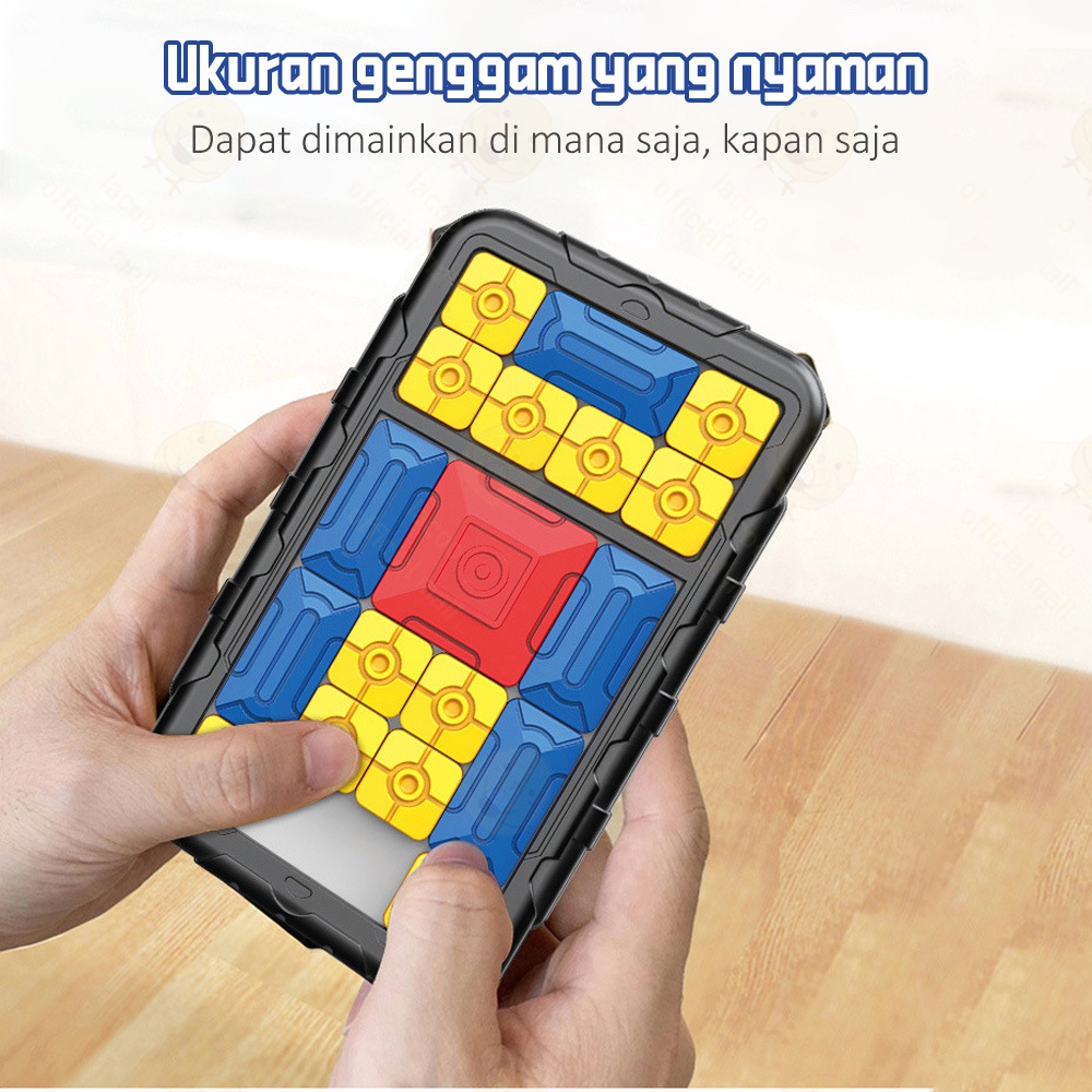 Lacoo Mainan edukasi anak Puzzle geser anak cerdas Super slide giiker