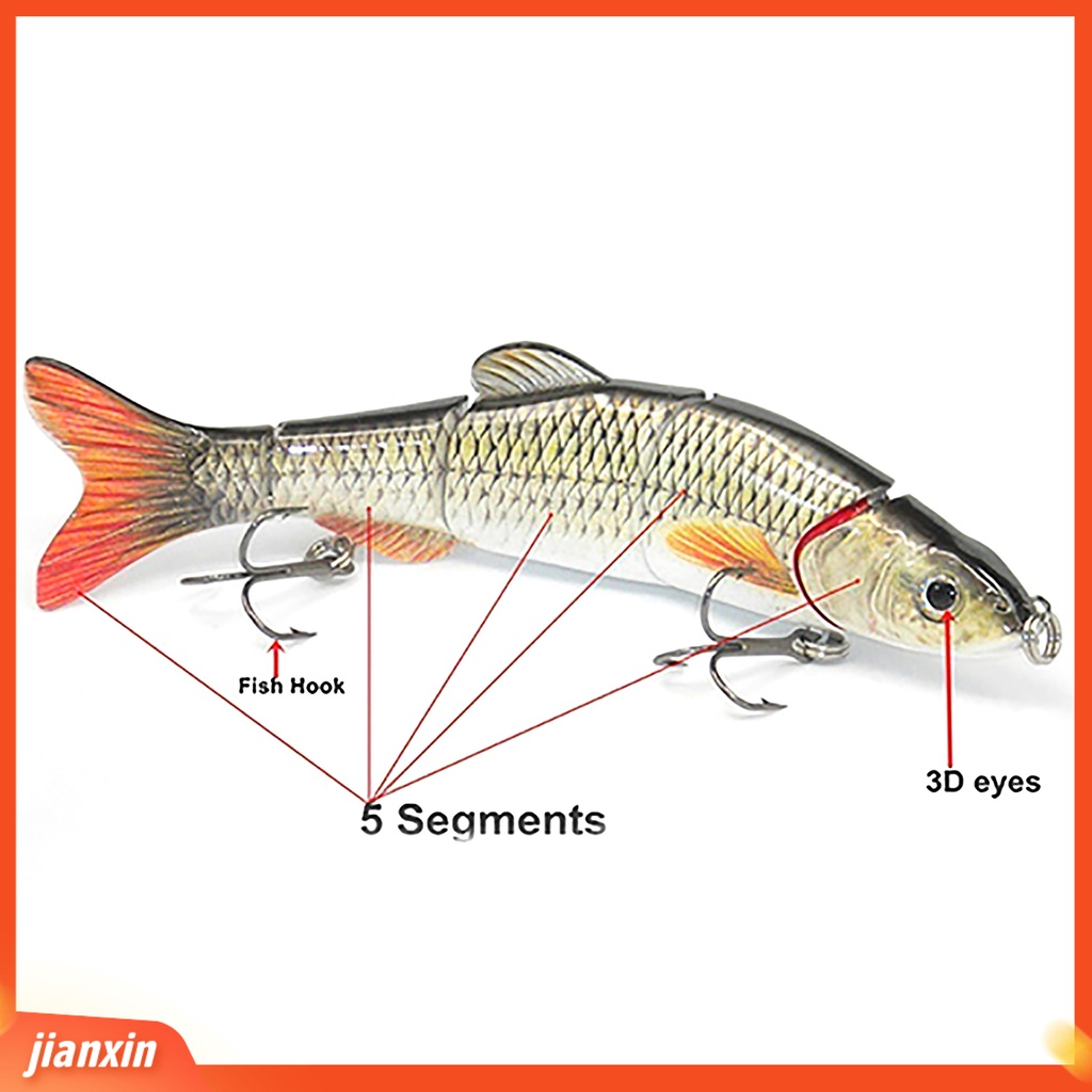 (In Stock) 5segment Pemikat Hidup Kail Pancing Tajam Mirip Hidup