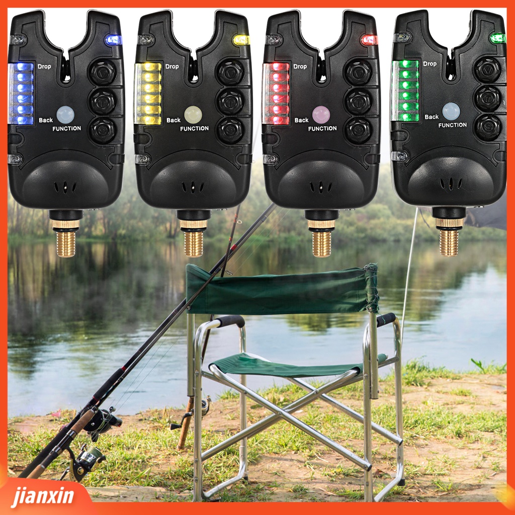 (In Stock) JY-28 Alarm Pancing Elektronik Indikator LED Alarm Suara Dapat Disesuaikan Jauh Bertenaga Volume Keras Portabel Memancing Ikan Gurame Laut Umpan Alert Peralatan Memancing