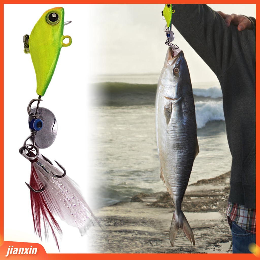 (In Stock) 14g Umpan Pancing Simulasi Fisheyes Hidup Kait Tajam Warna Terang Dapat Digunakan Kembali Menangkap Ikan Universal Spinnerbait VIB Bass Memancing Buatan Umpan Peralatan Memancing