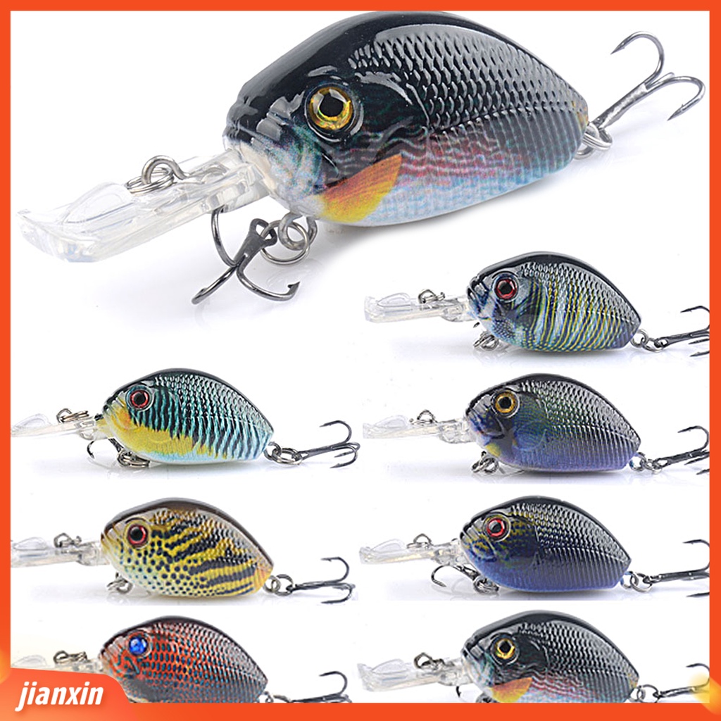 (In Stock) 6CM /6.5G Umpan Pancing 3D Simulasi Fisheye Tajam Kait Warna Kaya Compact Bright Color Fishing Instalasi Mudah Treble Hook Memancing Umpan Untuk Memancing Luar Ruangan