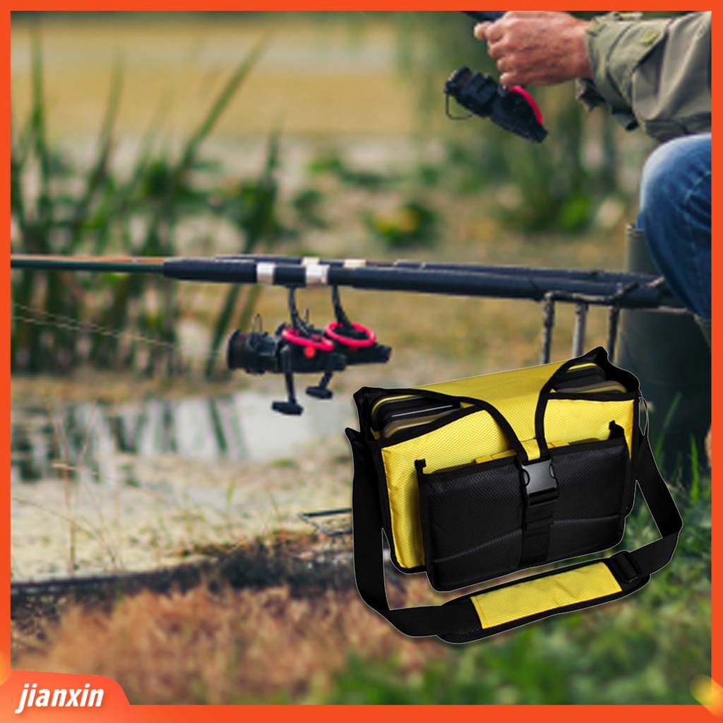 (In Stock) Tas Memancing Portabel Dua Metode Membawa Anti Gores Indah Berguna Tas Selempang Untuk Angling