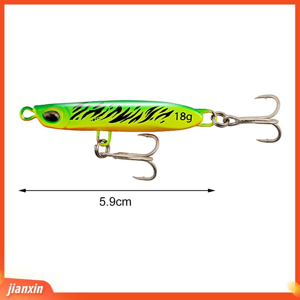 (In Stock) 18g /5.9cm Umpan Umpan Ikan Penembus Kuat Tajam Hidup Simulasi Warna-Warni Bentuk Ikan Tenggelam Bantu Kait Untuk Memancing