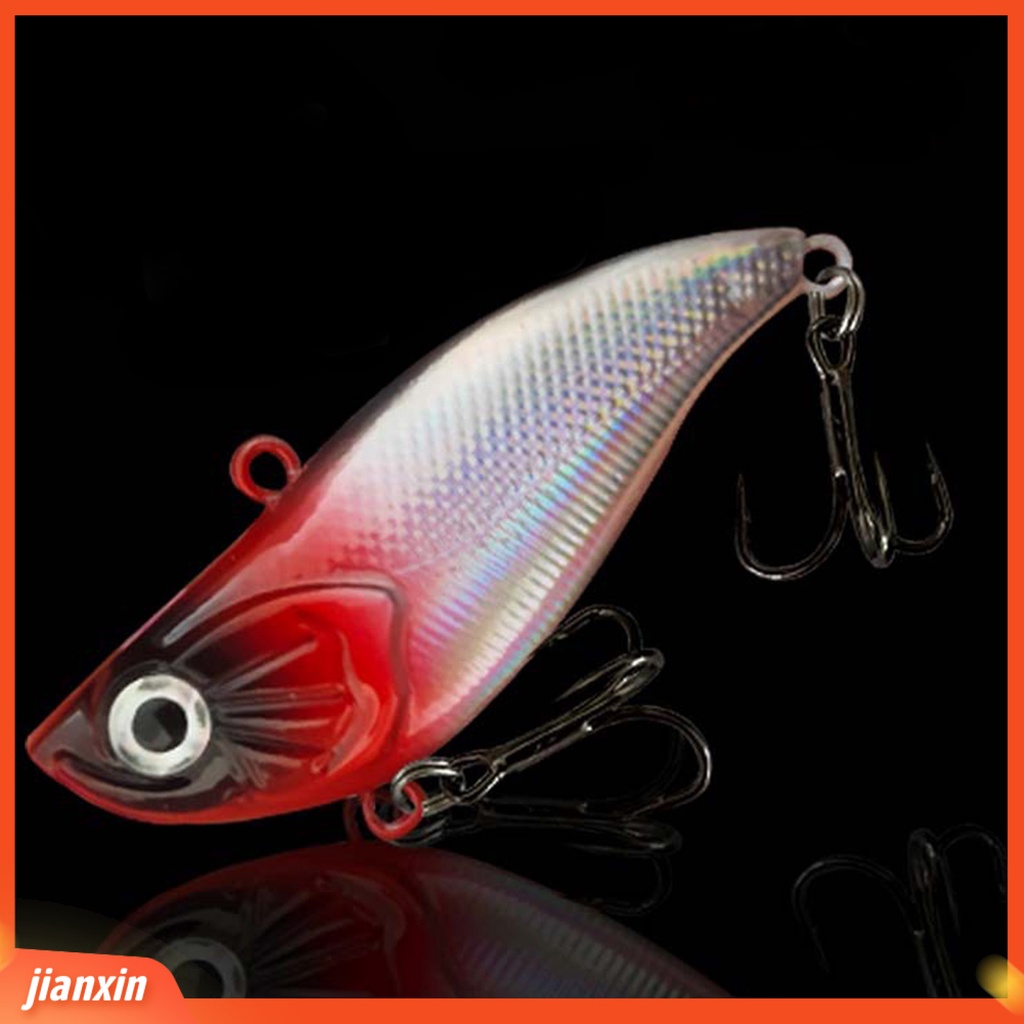 (In Stock) 5.8cm /14g Tajam Kait 3D Mata Simulasi Warna Terang Umpan Pancing Buatan VIB Umpan Bass Memancing Lure Fishing Gear