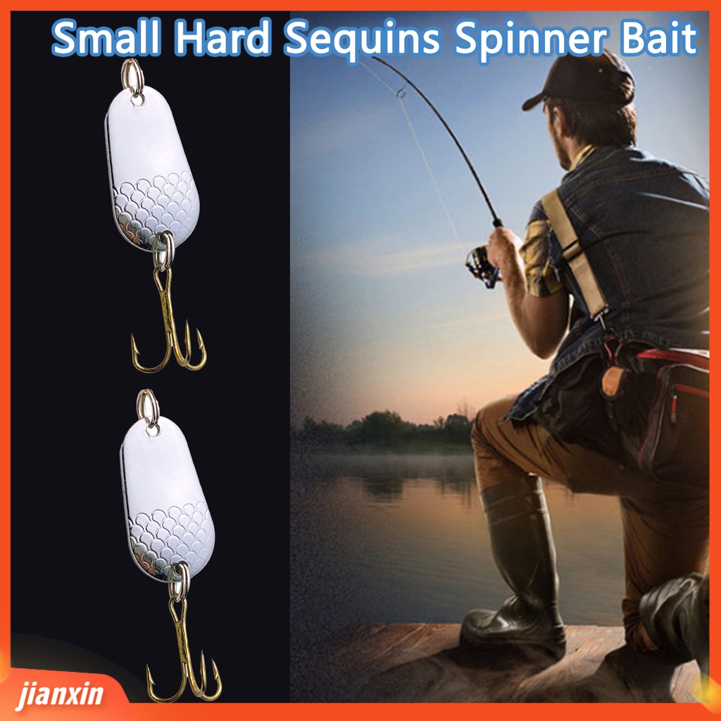 (In Stock) 2 Pcs 5g Memancing Umpan Tajam Treble Hook Keras Payet Spinner Umpan Metal Spinner Sendok Trout Memancing Umpan Untuk Air Tawar Air Asin