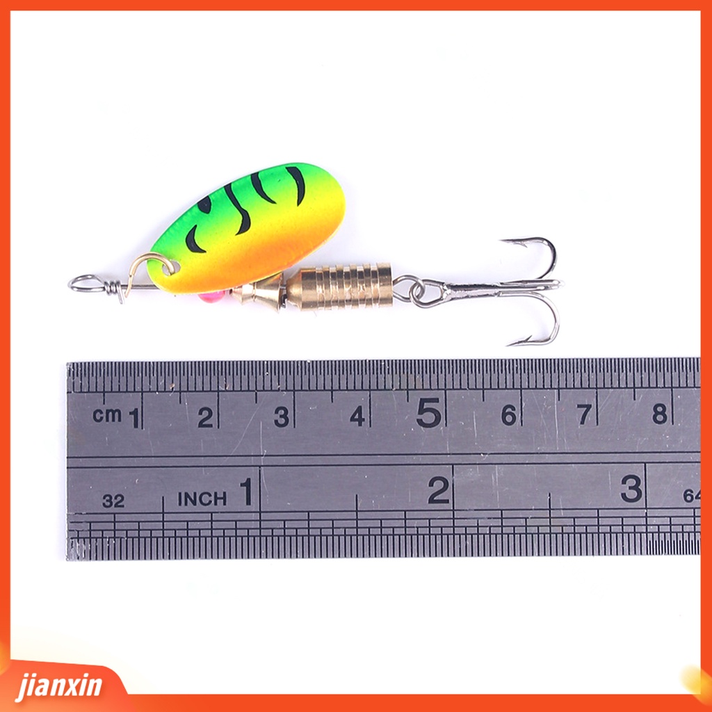 (In Stock) 5Pcs/Set 4.5cm 5.2g Sendok Lure Berputar Permukaan Terang Metal Sequin Lure Colorful Hard Spinner Umpan Untuk Memancing Laut