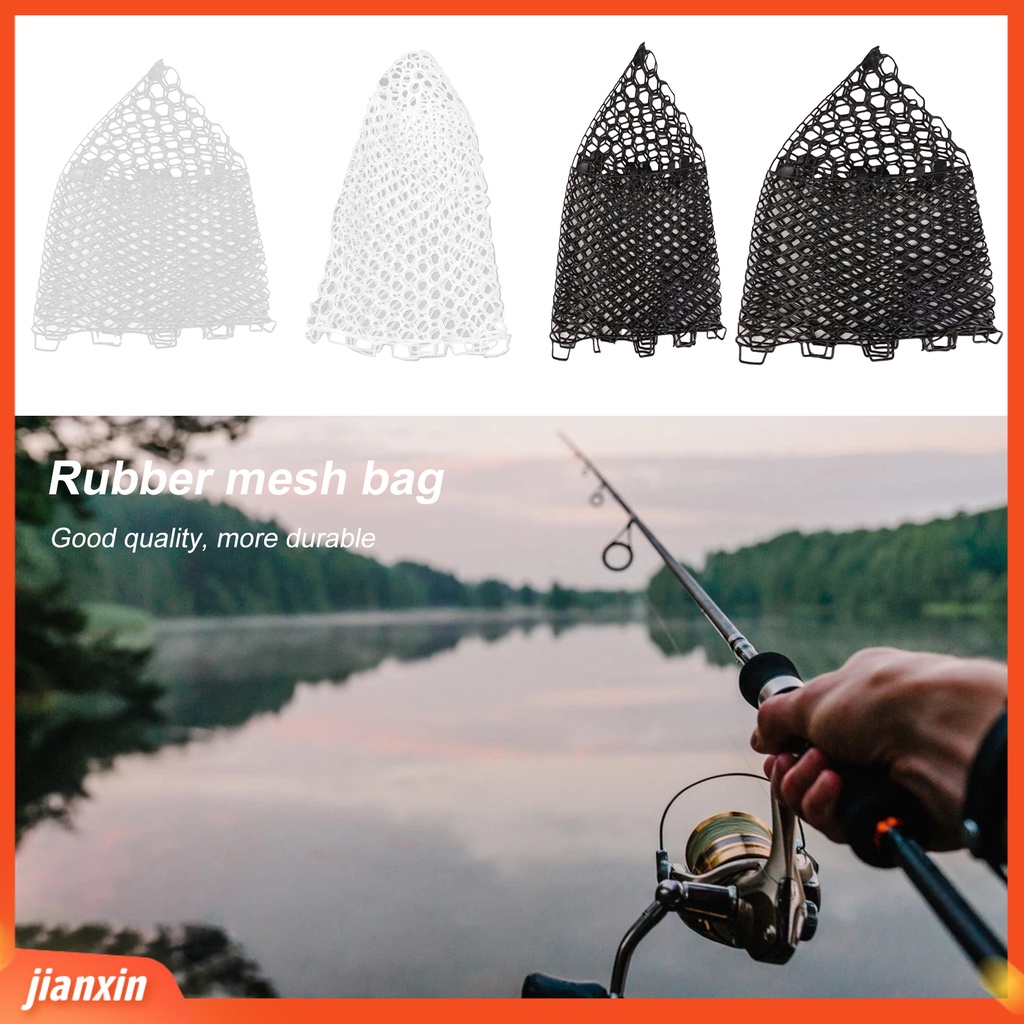 (In Stock) Rubber Landing Dip Net Universal Ultralight Ketangguhan Bagus Jaring Arahan Ikan Untuk Outdoor