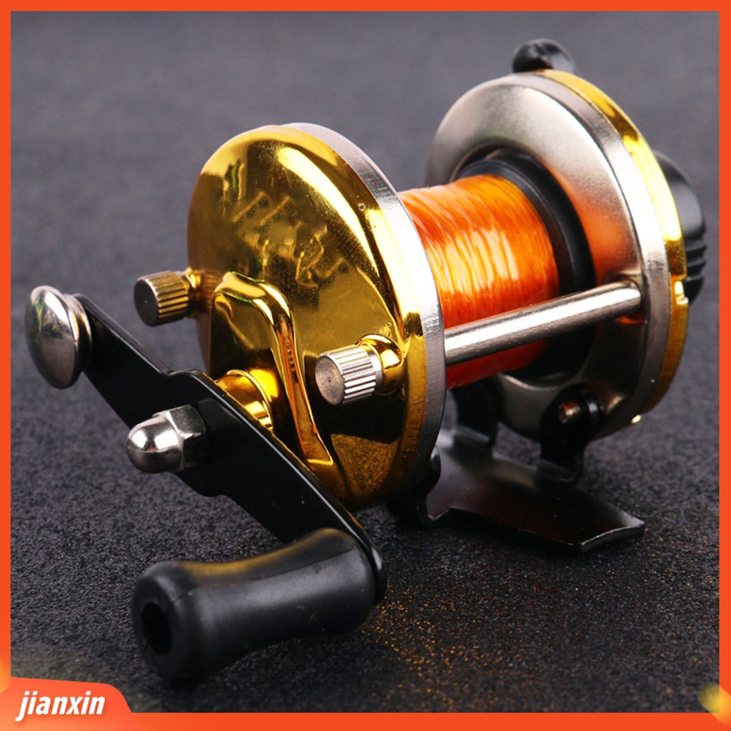 (In Stock) Winter Mini Trolling Ice Fishing Reel Spinning Wheel Alat Pancing Ikan Dengan Garis