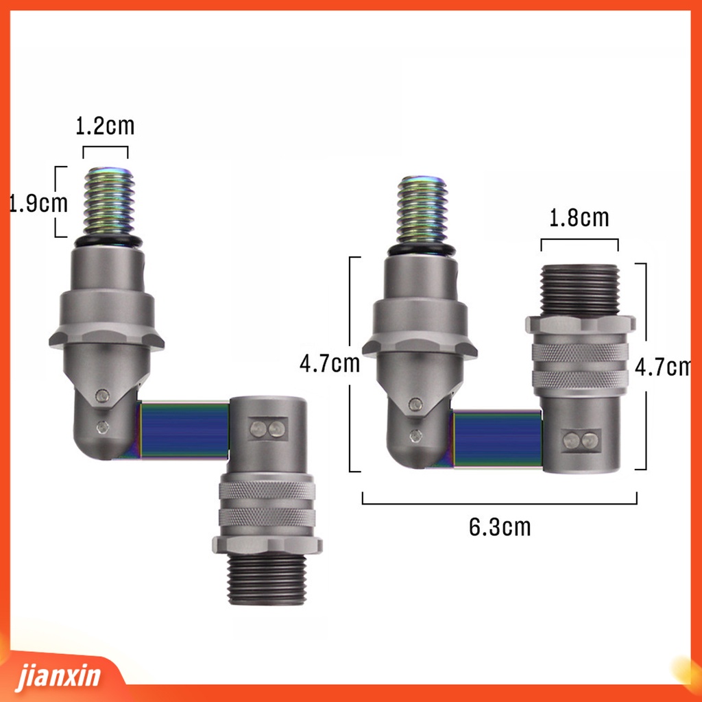 (In Stock) Konektor Adaptor Jaring Celup Portabel Aluminium Alloy Dapat Dilipat Alat Pancing