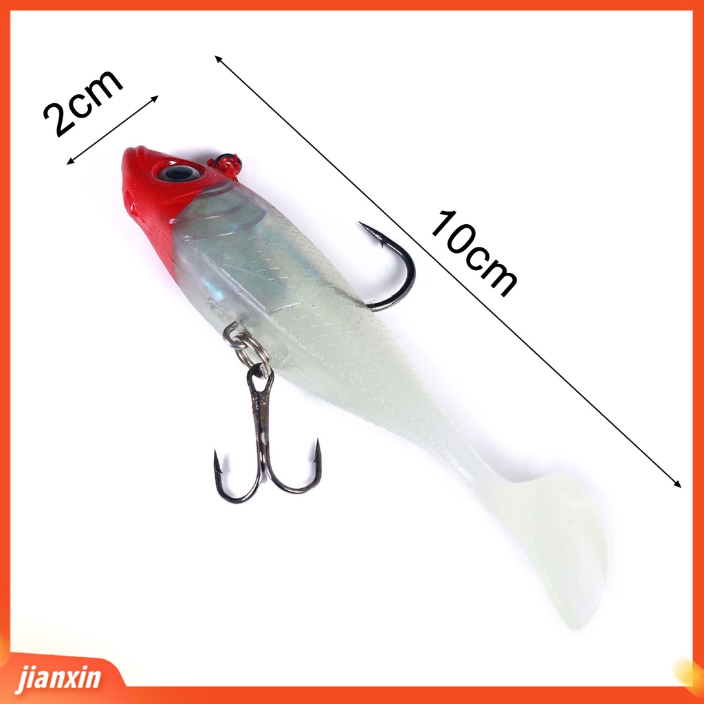 (In Stock) 18.5g 10cm Bercahaya Ganda Ikan Kait Umpan Palsu Bionic Outdoor Memancing Umpan