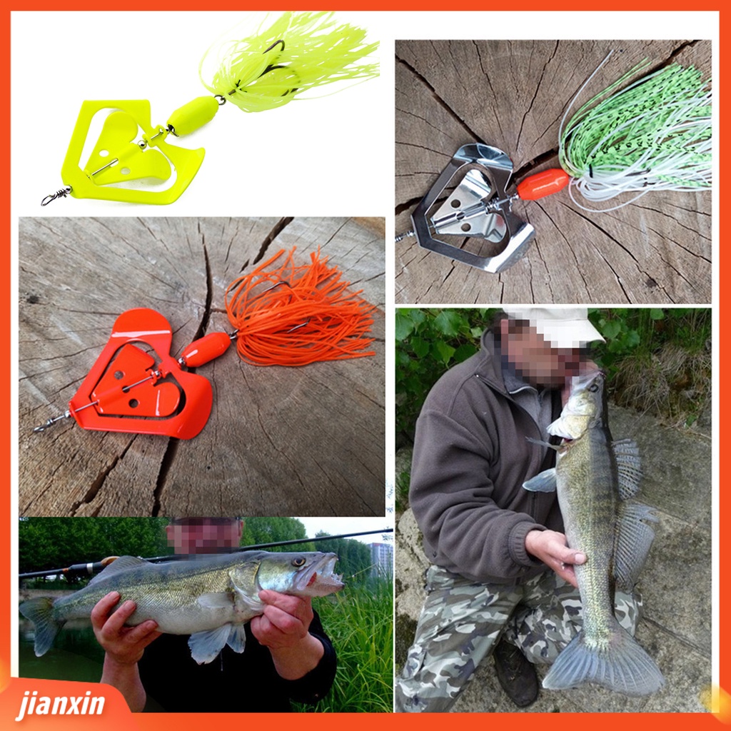 (In Stock) 20g 14cm Jig Pancing Willow Desain Metal Menarik Tajam Spinner Umpan Kait Untuk Bass