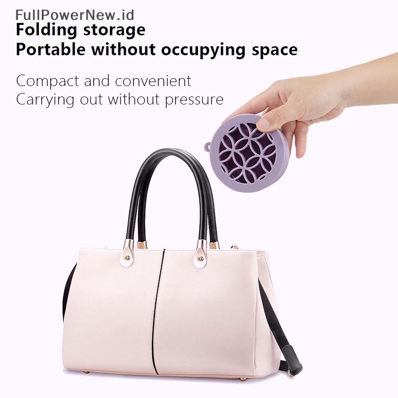 Power Silicone Foldable Brush Cup Kuas Makeup Rak Pengering Pembersih Tempat Cuci ID