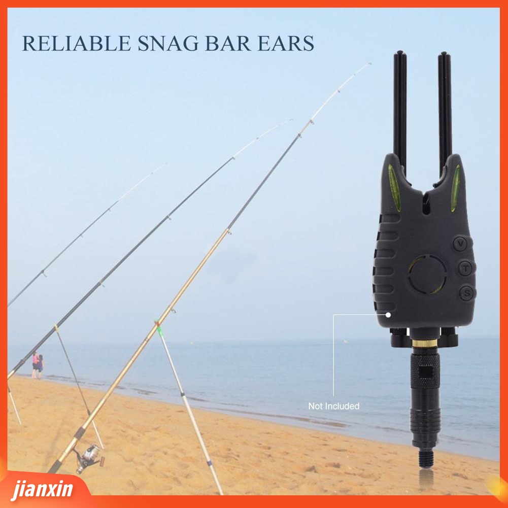 (In Stock) Windproof Snag Bar Kuping Paduan Aluminium Kaca Depan Carp Bite Alarm Fishing Tackle