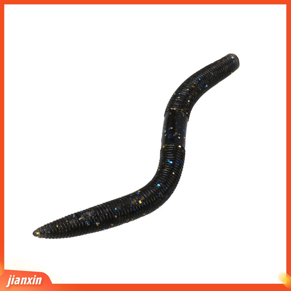 (In Stock) 5 Pcs Simulasi Bionik Cacing Tanah Paillette Cacing Lembut Memancing Umpan Renang