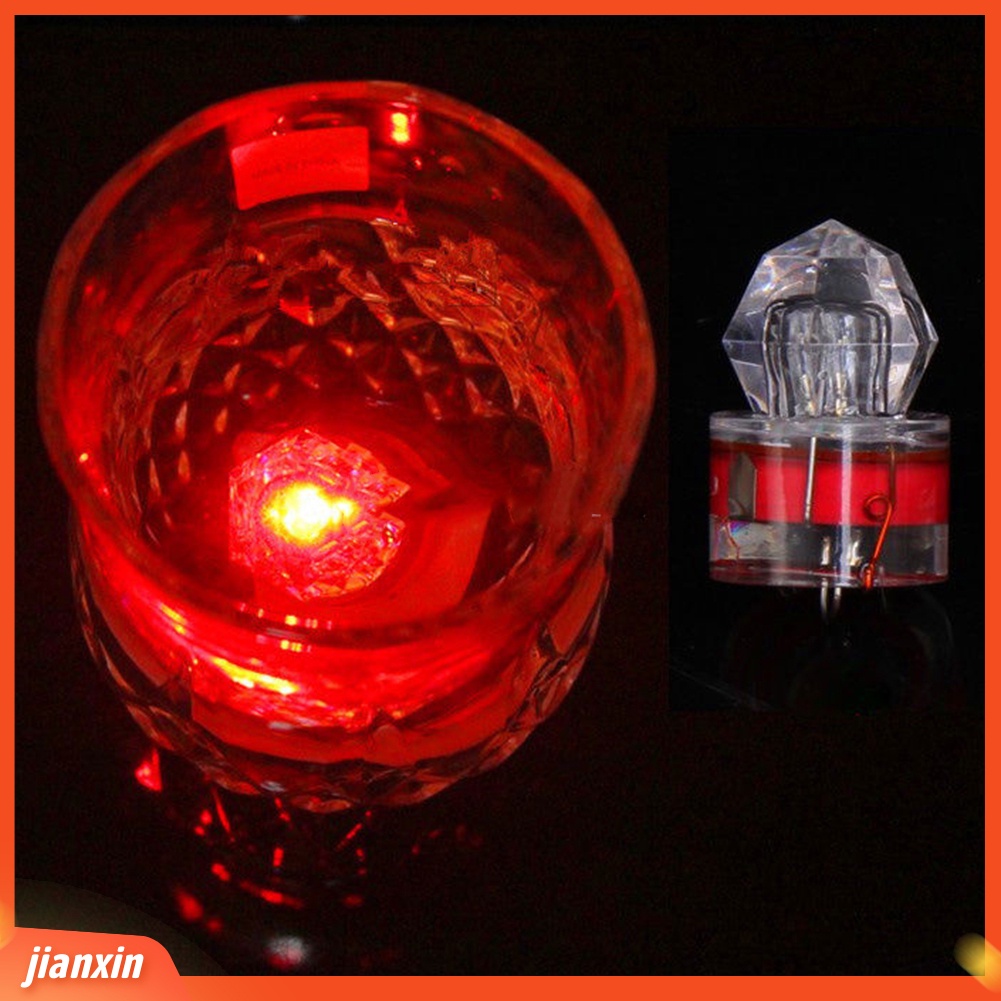 (In Stock) Deep Sea Diamond Shape Underwater LED Fishing Light Alat Umpan Strobo Cumi