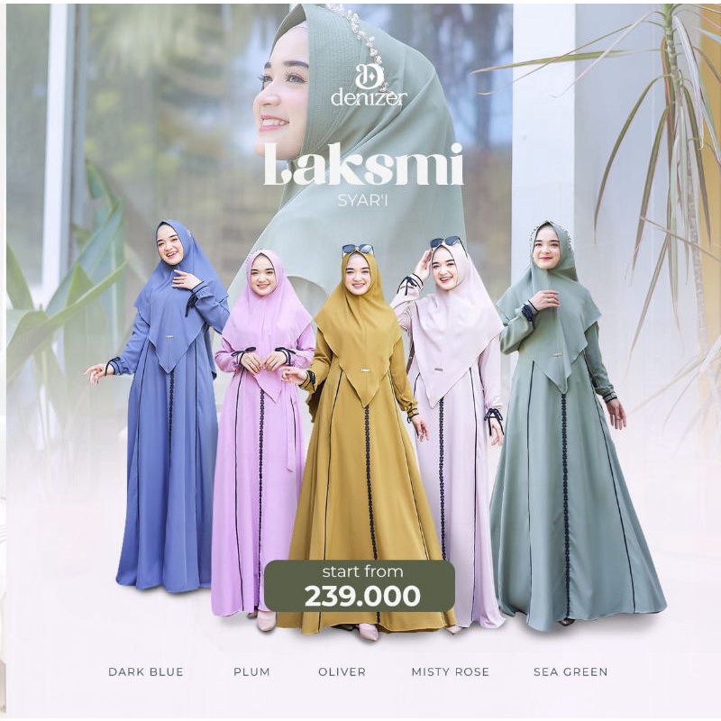 Gamis set khimar Laksmi By Denizer Daily