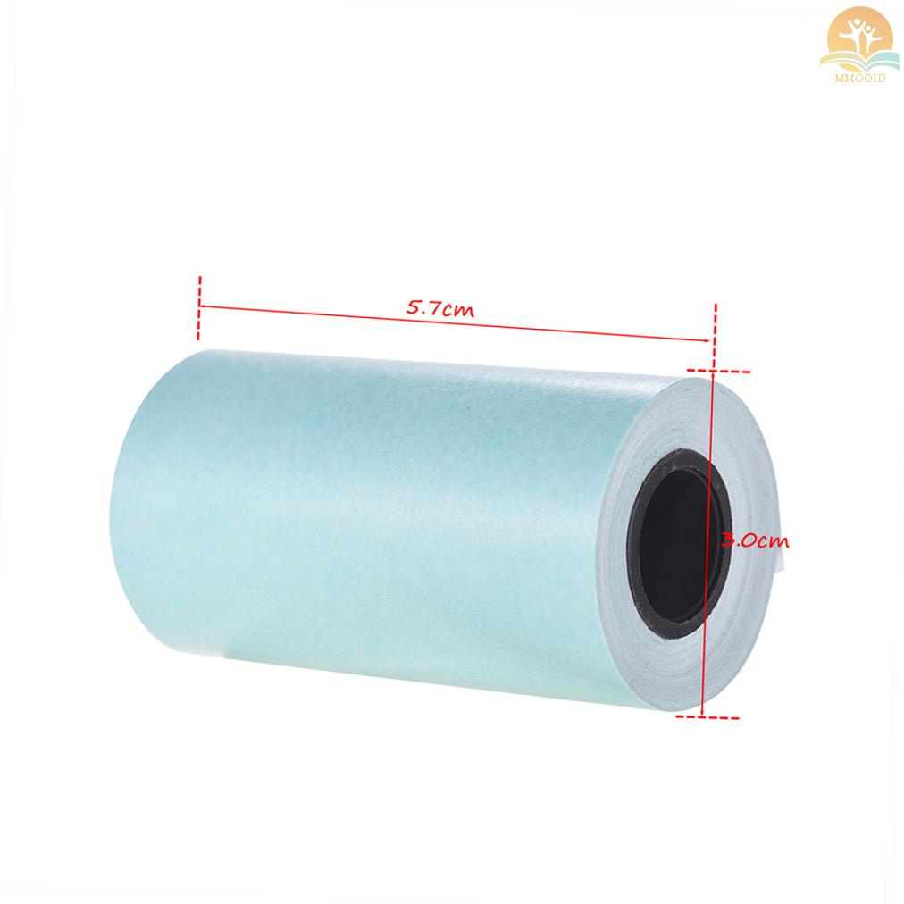 In Stock Printable Sticker Paper Roll Kertas Thermal Langsung Dengan Perekat Diri 57*30mm (2.17*1.18in) Untuk PeriPage A6 Pocket Thermal Printer Untuk PAPERANG P1/P2 Mini Photo Printer,3 R