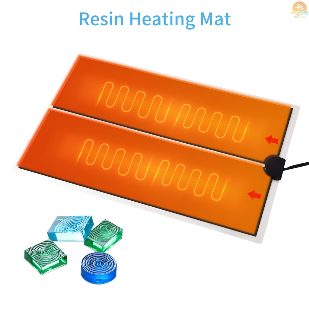 In Stock Resin Heating Mat Fast Curing Pengering Resin Cepat Dengan Knob Pengatur Suhu Silicone Mat Ringan Untuk DIY Resin Mold