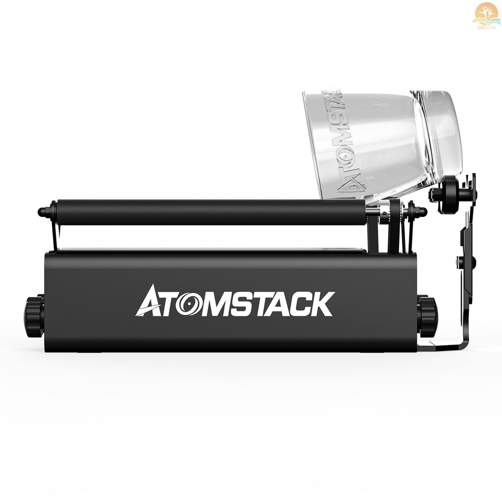 In Stock ATOMSTACK R3 PRO Roller Untuk Benda Tidak Teratur Silinder Dengan360° Sumbu Ukir Putar 8penyuaian Sudut Penyangga Frame Grafir Diameter Sekecil 4MM Kompatibel