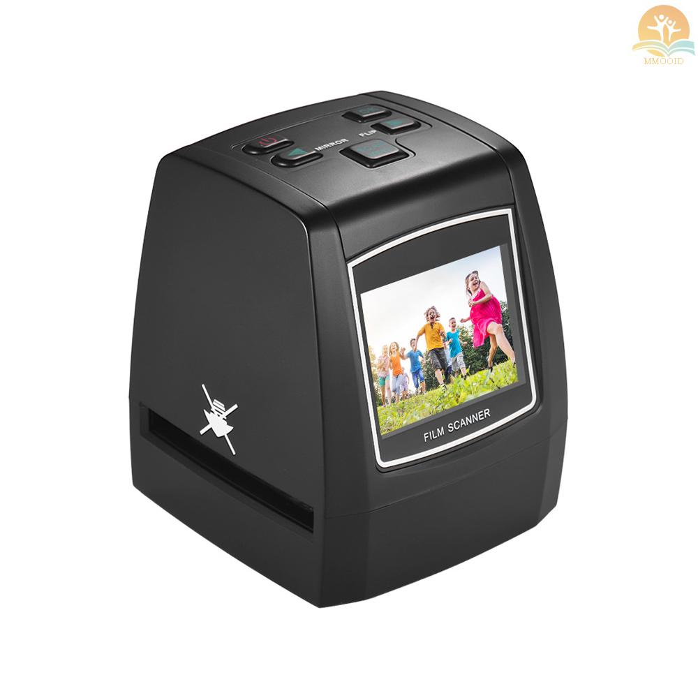 In Stock High-Resolution 14MP /22MP Film Scanner Perubah 35mm 135mm 126mm 110mm 8mm Color Monochrome Slide Film Negatif Menjadi Gambar Digital Dengan LCD Build-in Editing 2.4&quot; Softwa