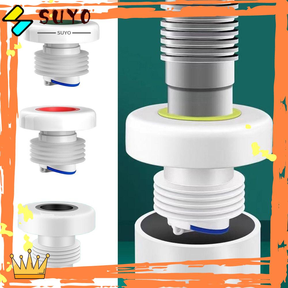 SUYO Floor Drain Aksesoris Dapur Kamar Mandi One Way Valve Sewer Shower Drainer Seal Pipa Air Plug