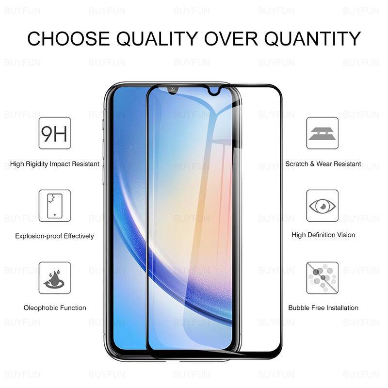 3pcs Tempered Screen Glass Untuk Samsung Galaxy Note10 S10 Lite Note20 S10e Film Untuk Samsung Galaxy S23 S22 S21 Plus S21 S20 FE Quantum 2film