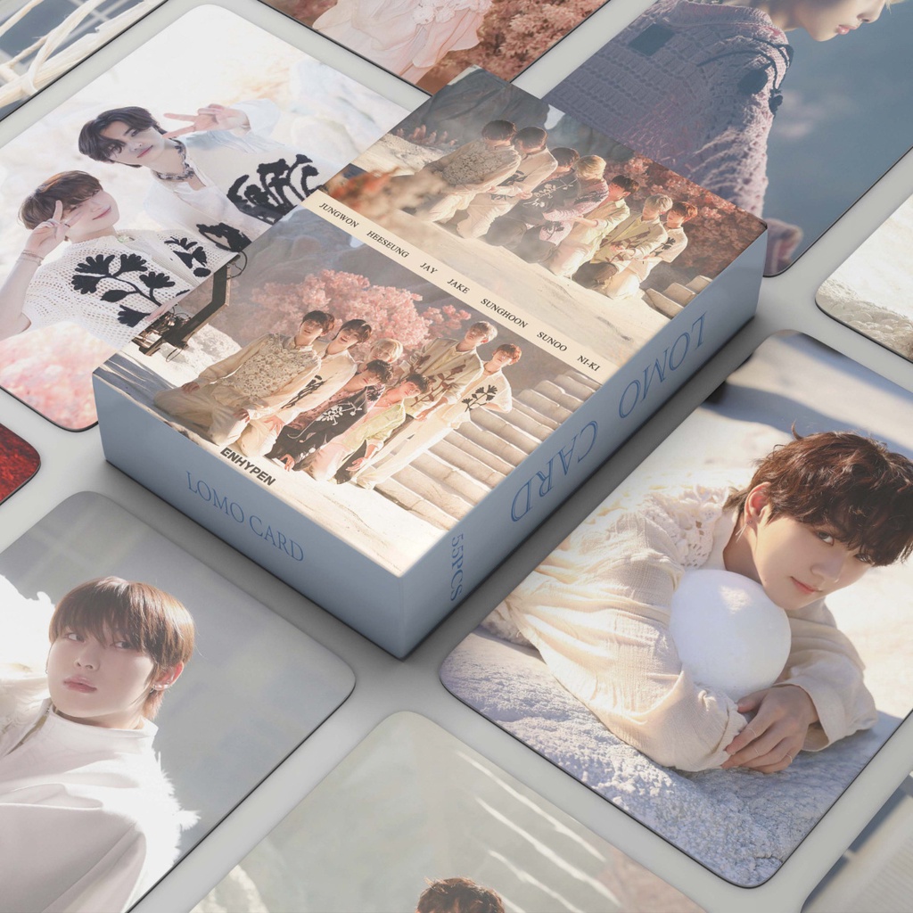 55pcs /box EN-HYPEN Album Kurban Photocards Eat Me Up Lomo Card ENHYPEN Kpop Postcards