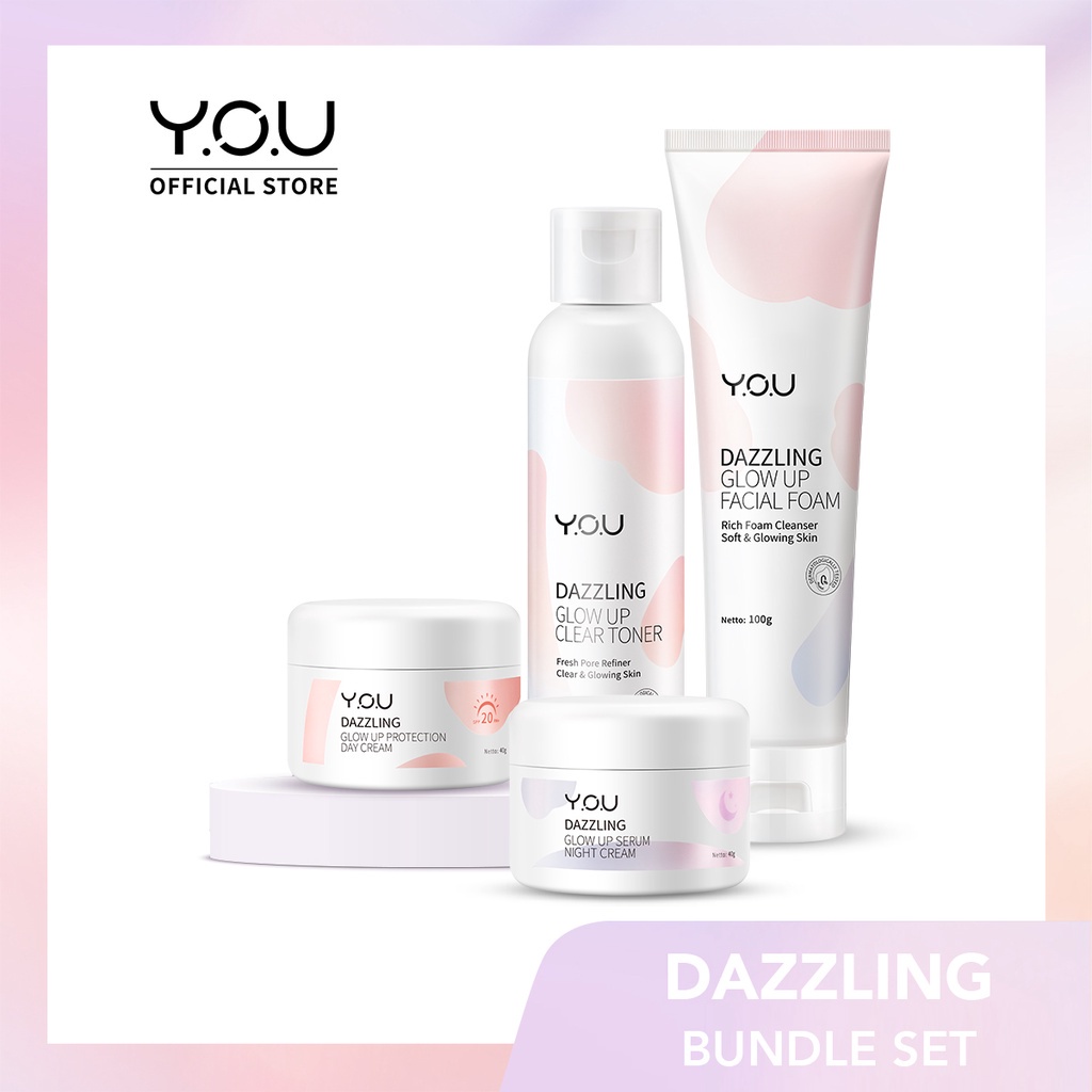 RADYSA -YOU Dazzling Glow Up Series | Facial Foam Toner Day &amp; Night Tone up Face Cream Body