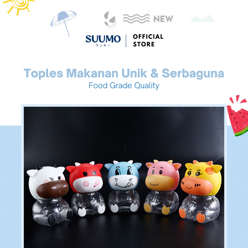 Suumo Toples Kecil Permen Lucu Serba Guna Motif Sapi