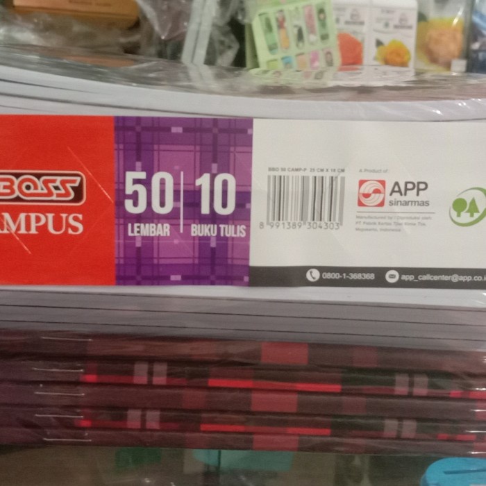 

buku tulis big boss 50 lembar 10 pcs1pack - bigboss 50 lbr
