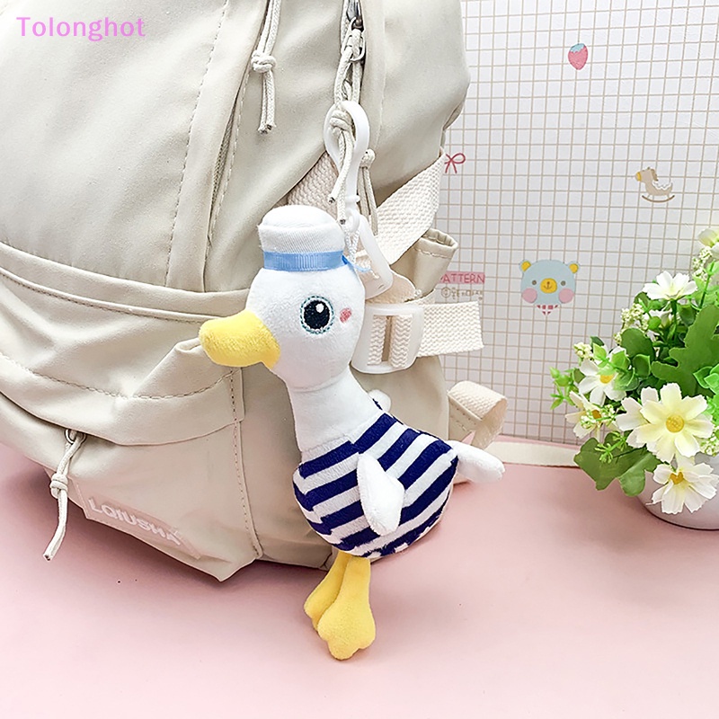 Tolonghot&gt; Lucu Bebek Navy Mainan Mewah Kartun Hewan Liontin Boneka Lembut Gantungan Kunci Ransel Tas Mobil Key Ring Decor Hadiah Pasangan well