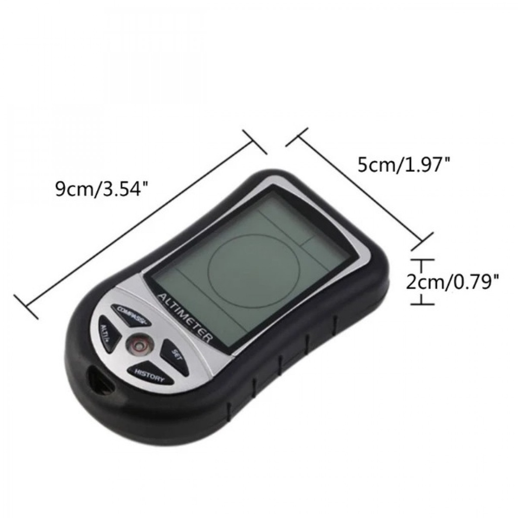 Kompas Altimeter Digital Multifungsi Outdoor Mini 8 in1 LED RV77