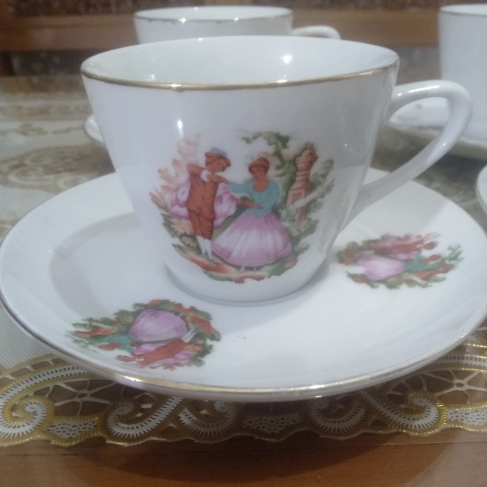 MURAH -Cangkir tea set keramik asli barang antik