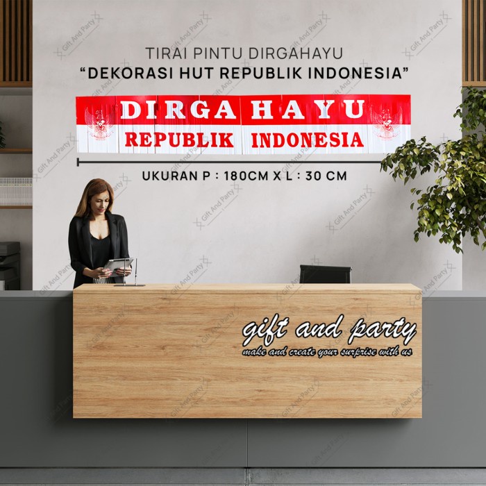 READY Rumbai Dirgahayu RI / Garland Dirgahayu RI / Hiasan 17 Agustus/ HUT RI