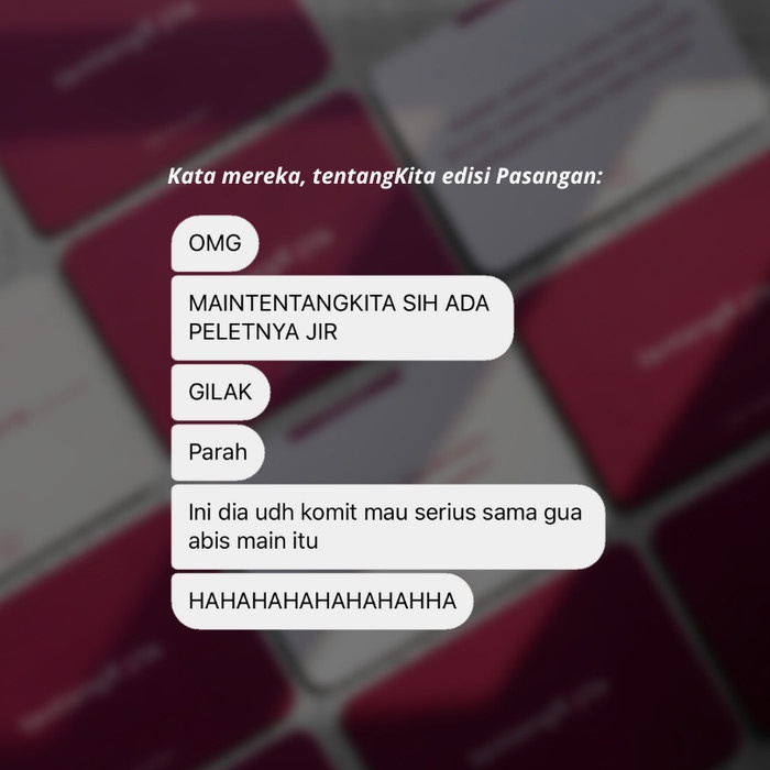 Permainan Kartu tentangKita - edisi Pasangan - Level 1+Level 2