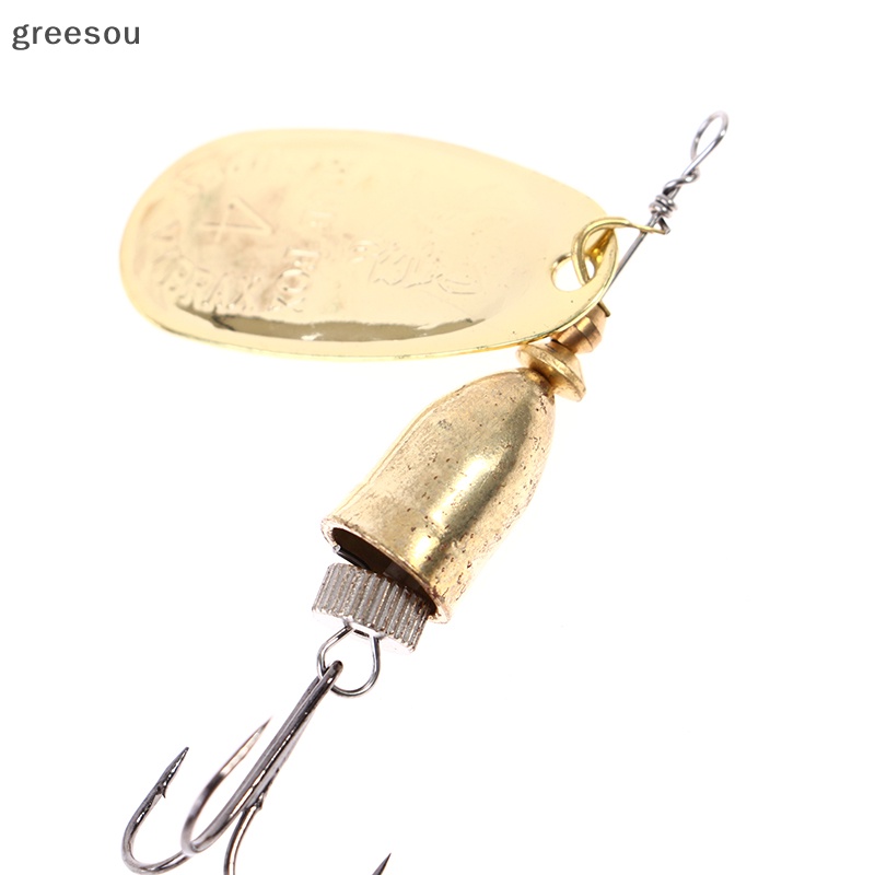 Greesou Blade Rotag Spinner Metal Lure Kuningan Umpan Sendok Buatan Fishing Tackle ID