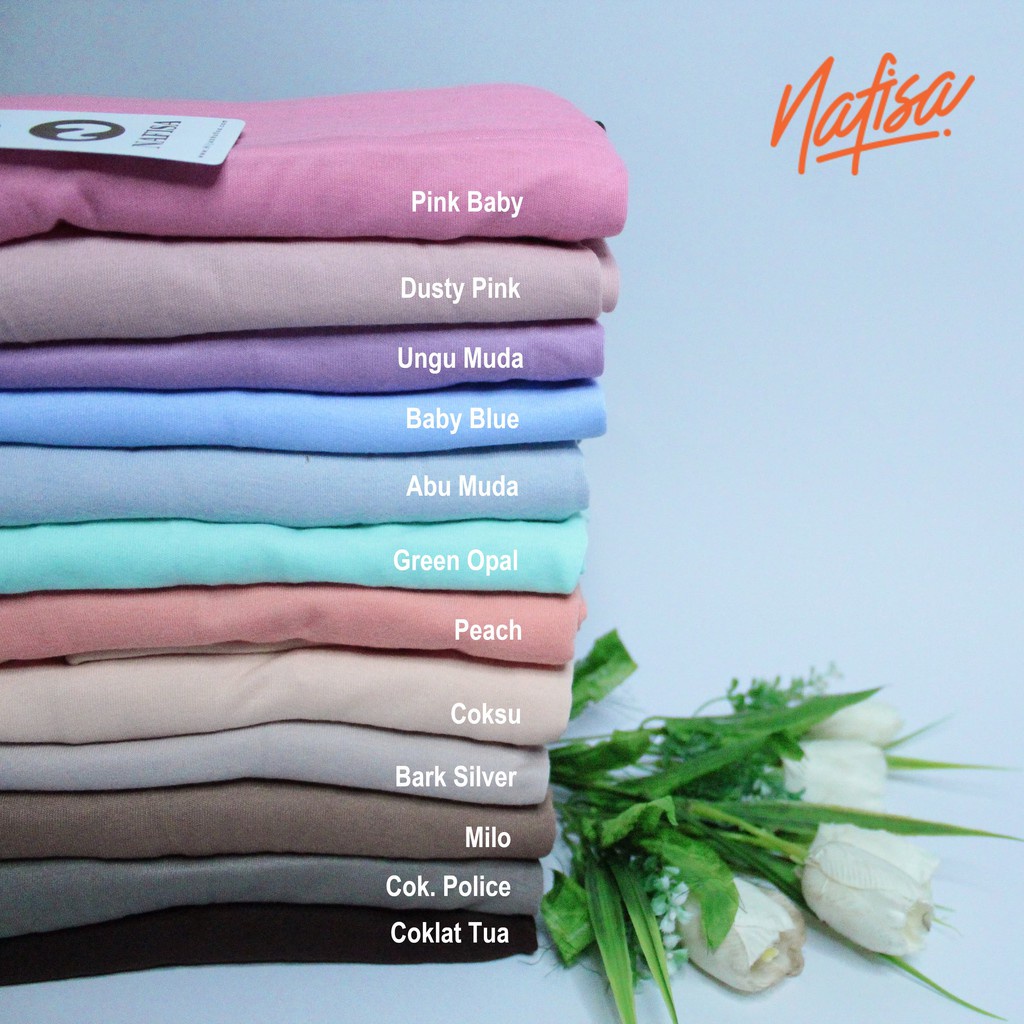 PROMO !!! Jilbab Instan Nafisa Asha Size M | Hijab Instan Pad Antem | Hijab Instan Bergo Kaos | Khimar Simple