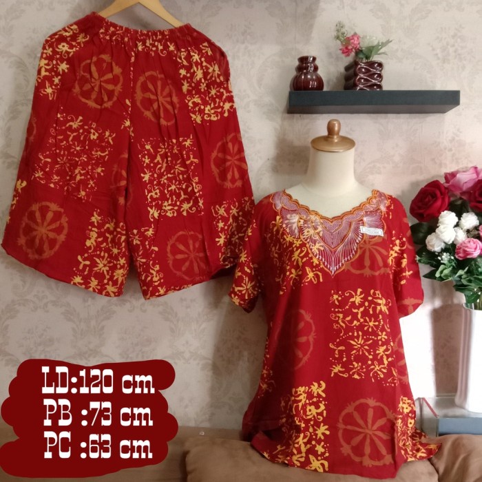 Diskon Spresial SETELAN CELANA KULOT BORDIR KENCANA UNGU